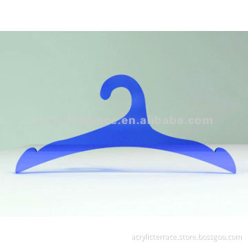 Blue Lucite Coat Hanger with Scarf